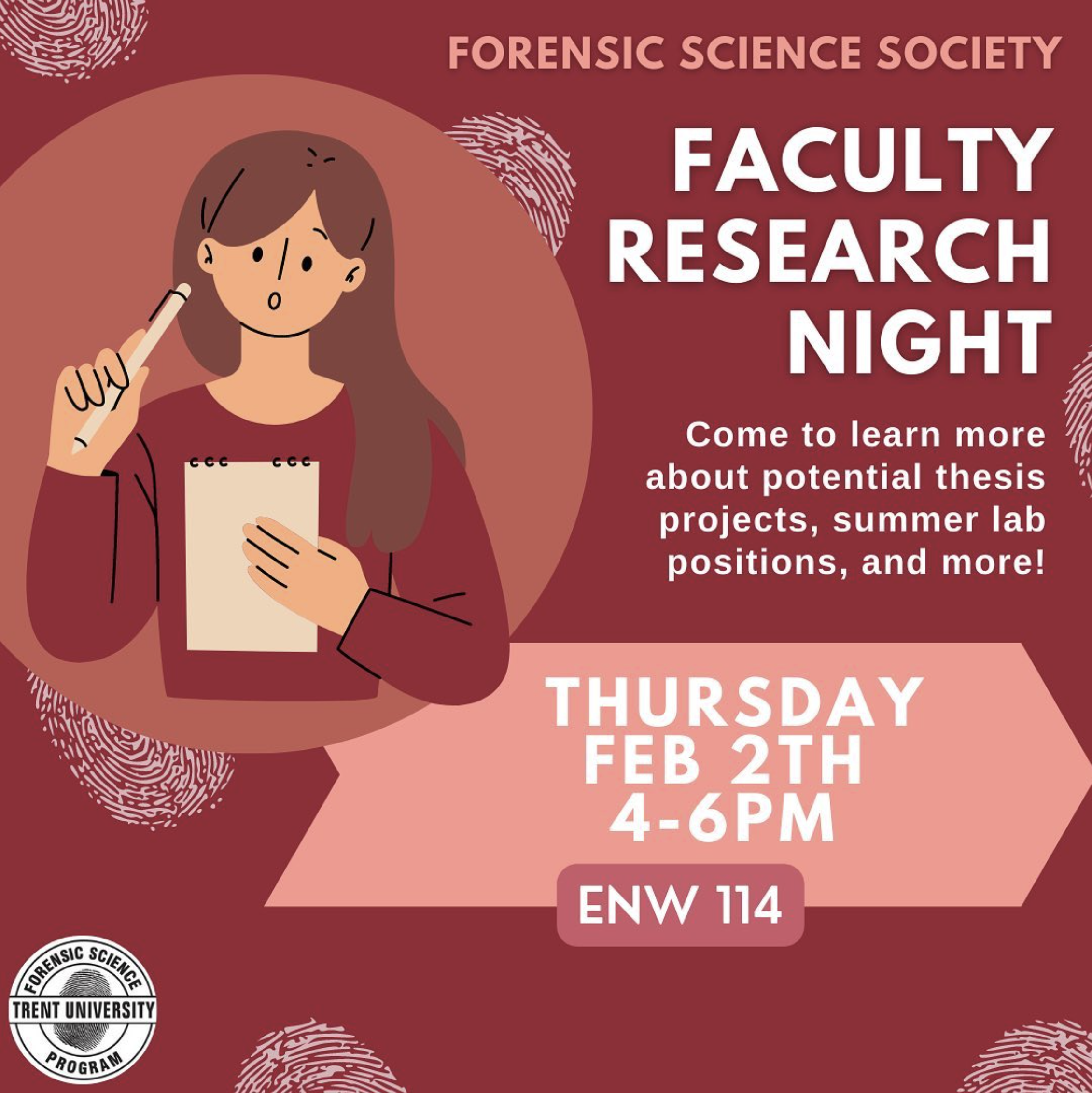 Forensic Science Faculty Research Night