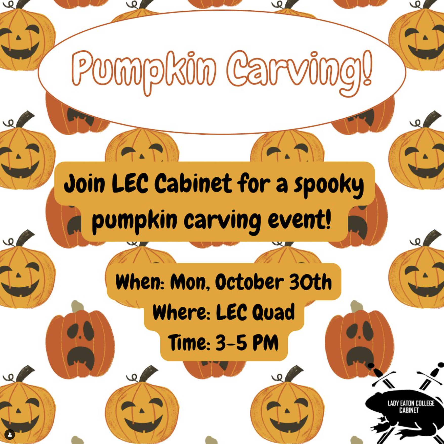 Pumpkin Carving with LEC Cabinet