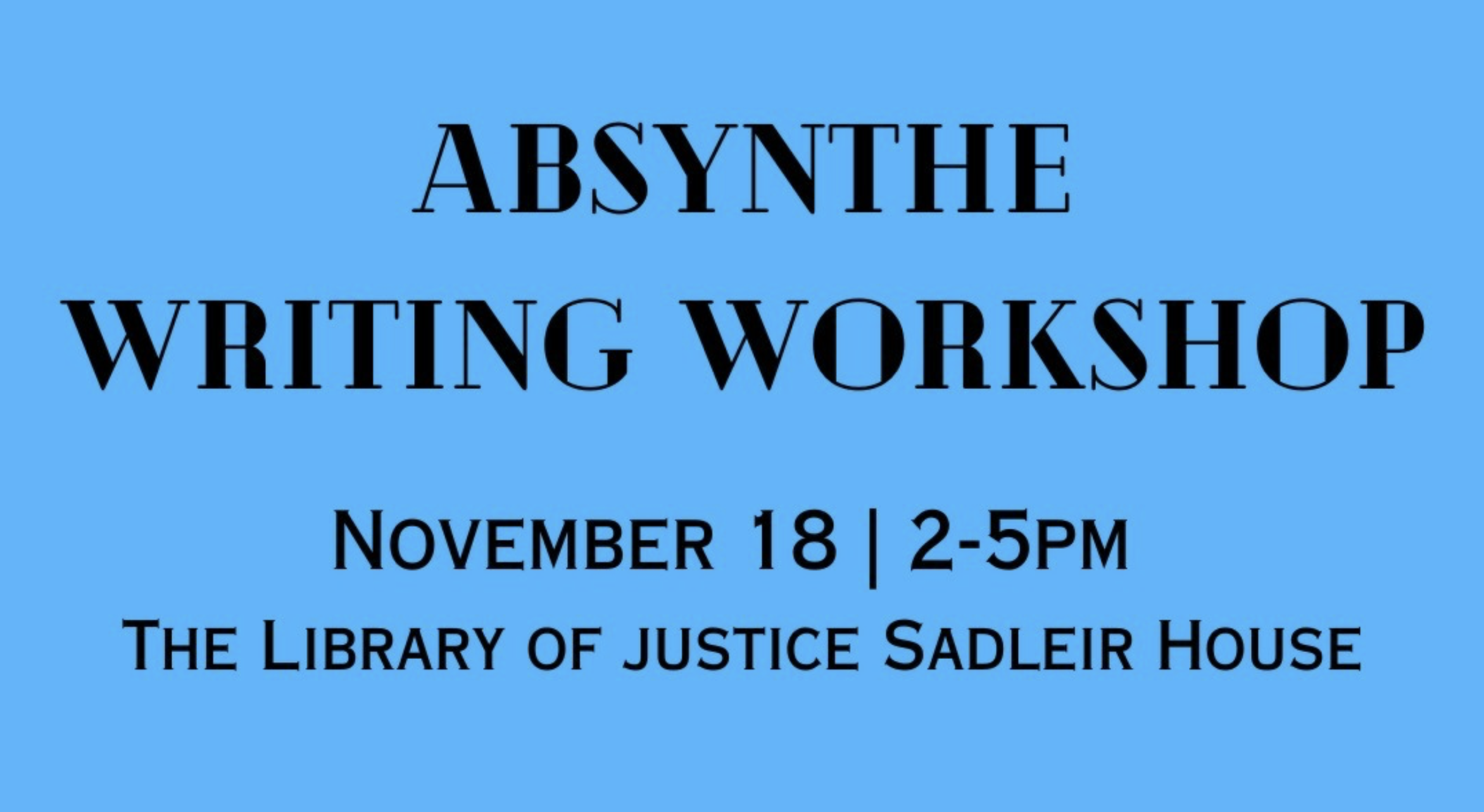 Absynthe Writing Workshop