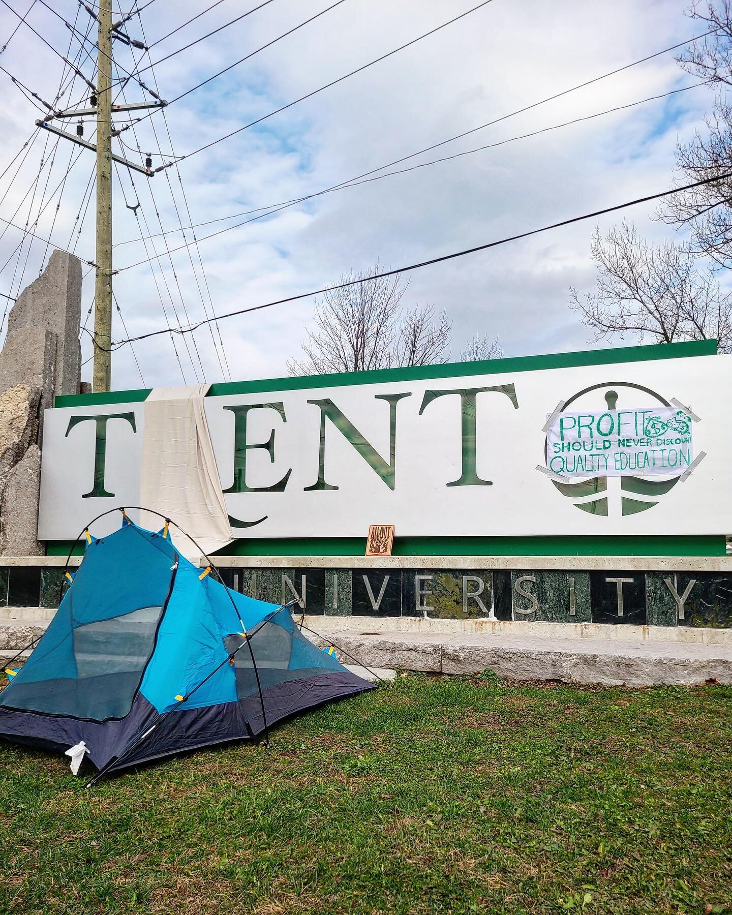 If we don&rsquo;t deal with Rent University it will become Tent University.

Student houselessness is real. The housing crisis must be addressed. The government is responsible for ensuring that students experience their education barrier-free. We des