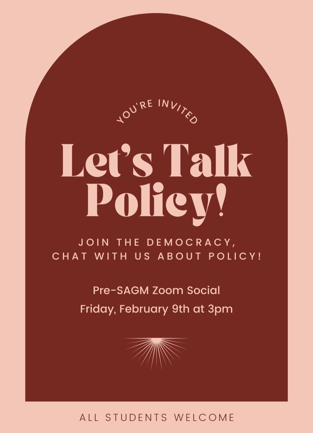 Let's Talk Policy: Pre-SAGM Zoom Social