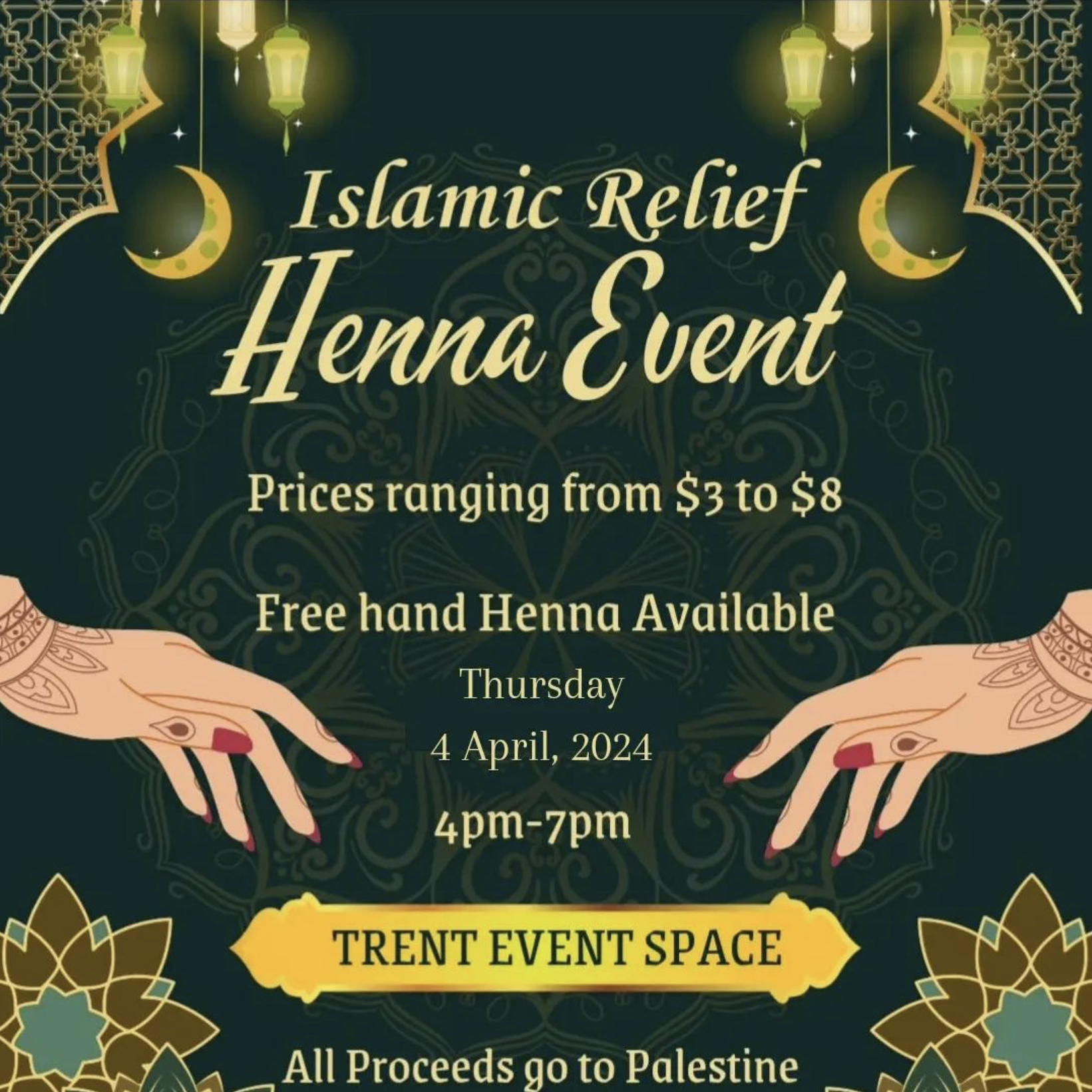Islamic Relief Henna Event
