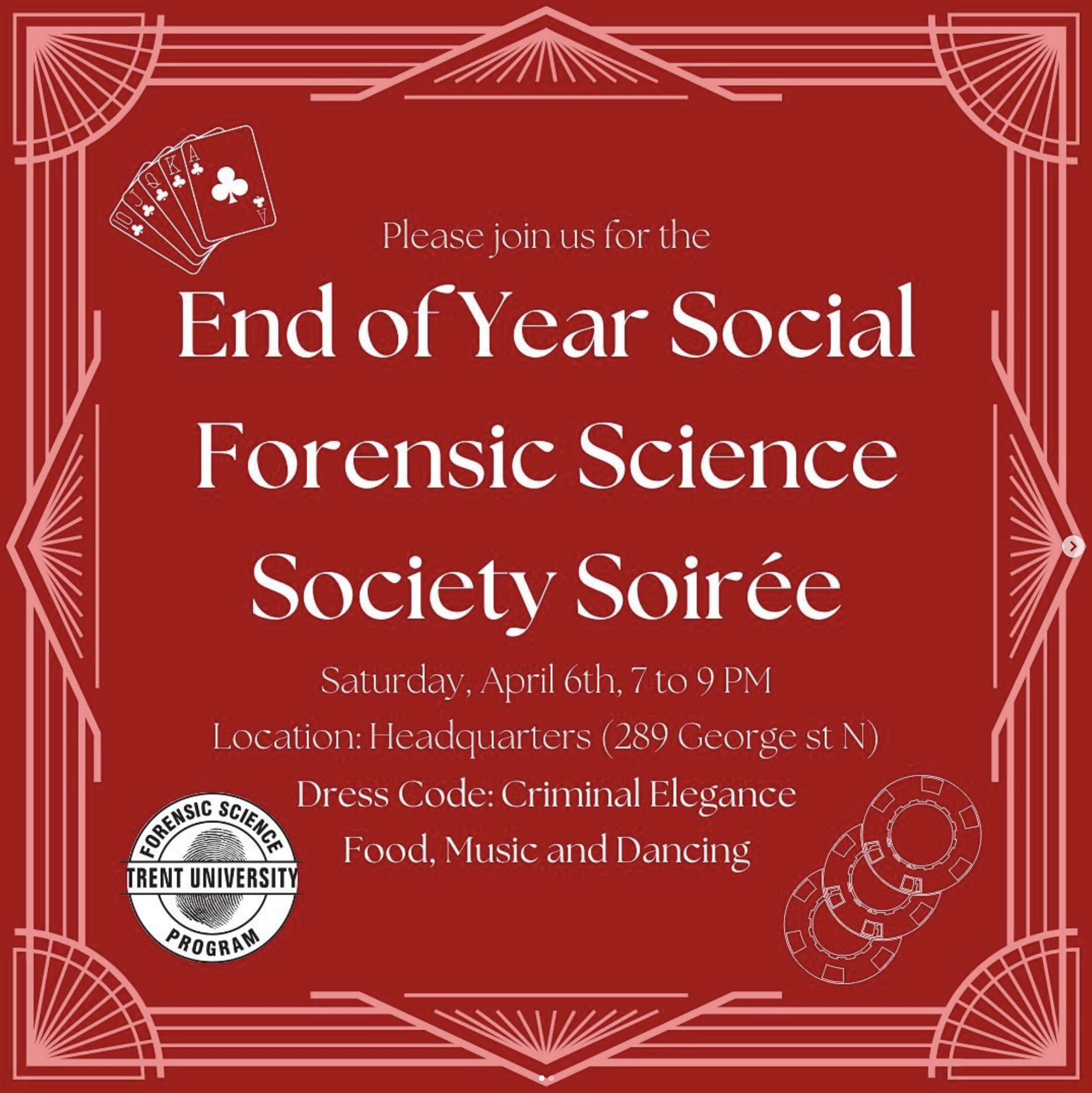 Forensic Science Society End-Of-Year Social