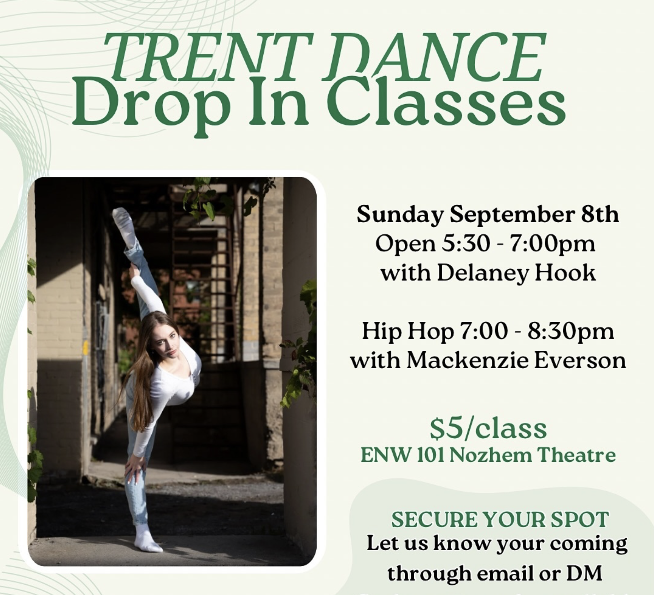 Trent Dance Team Drop-In Class: Hip-Hop with Mackenzie Everson