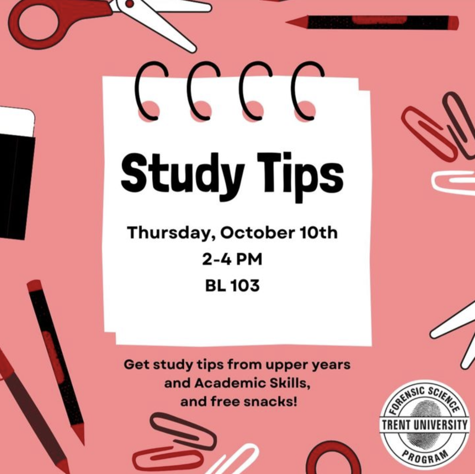 Study Tips with Trent Forensic Science Society