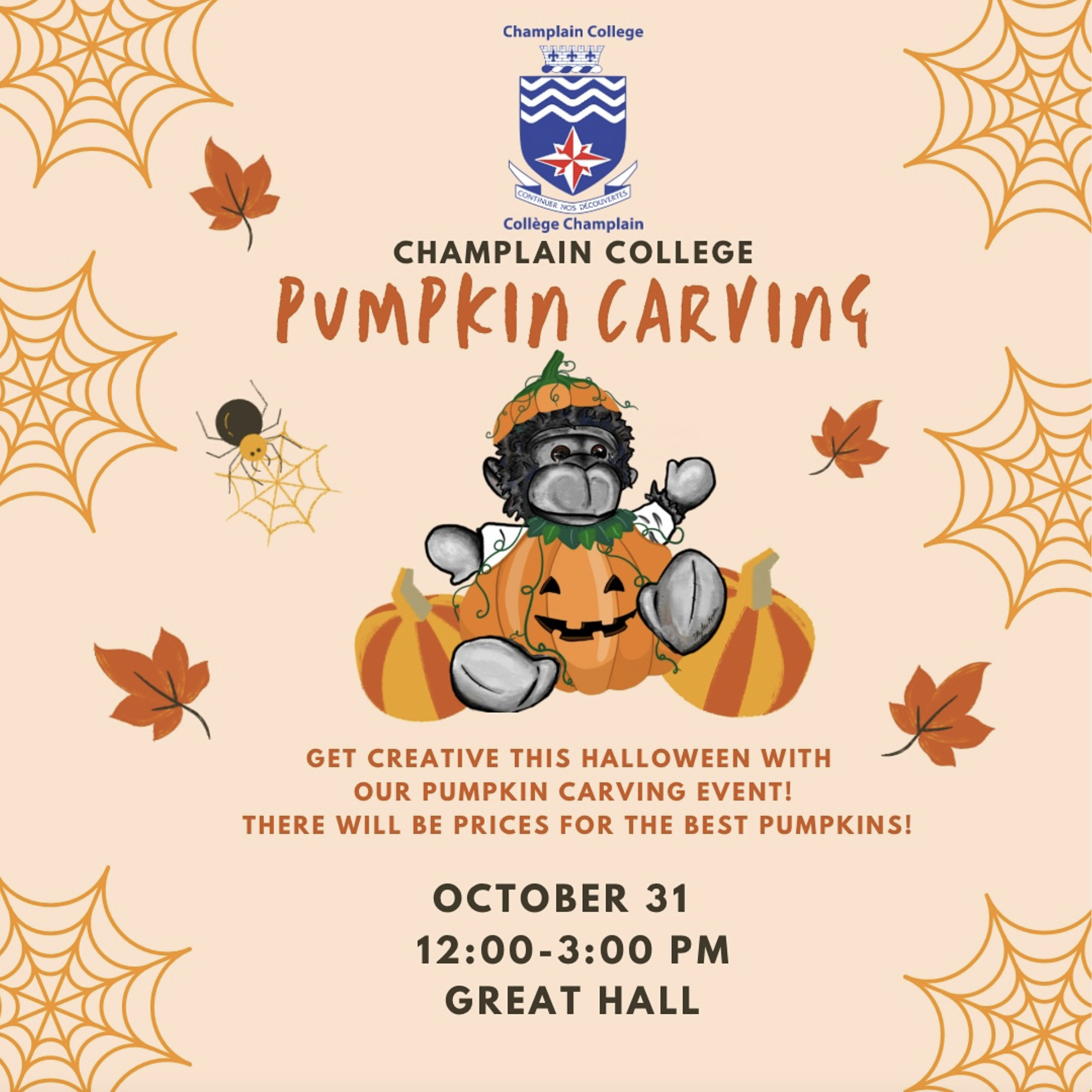 Pumpkin Carving with Champlain