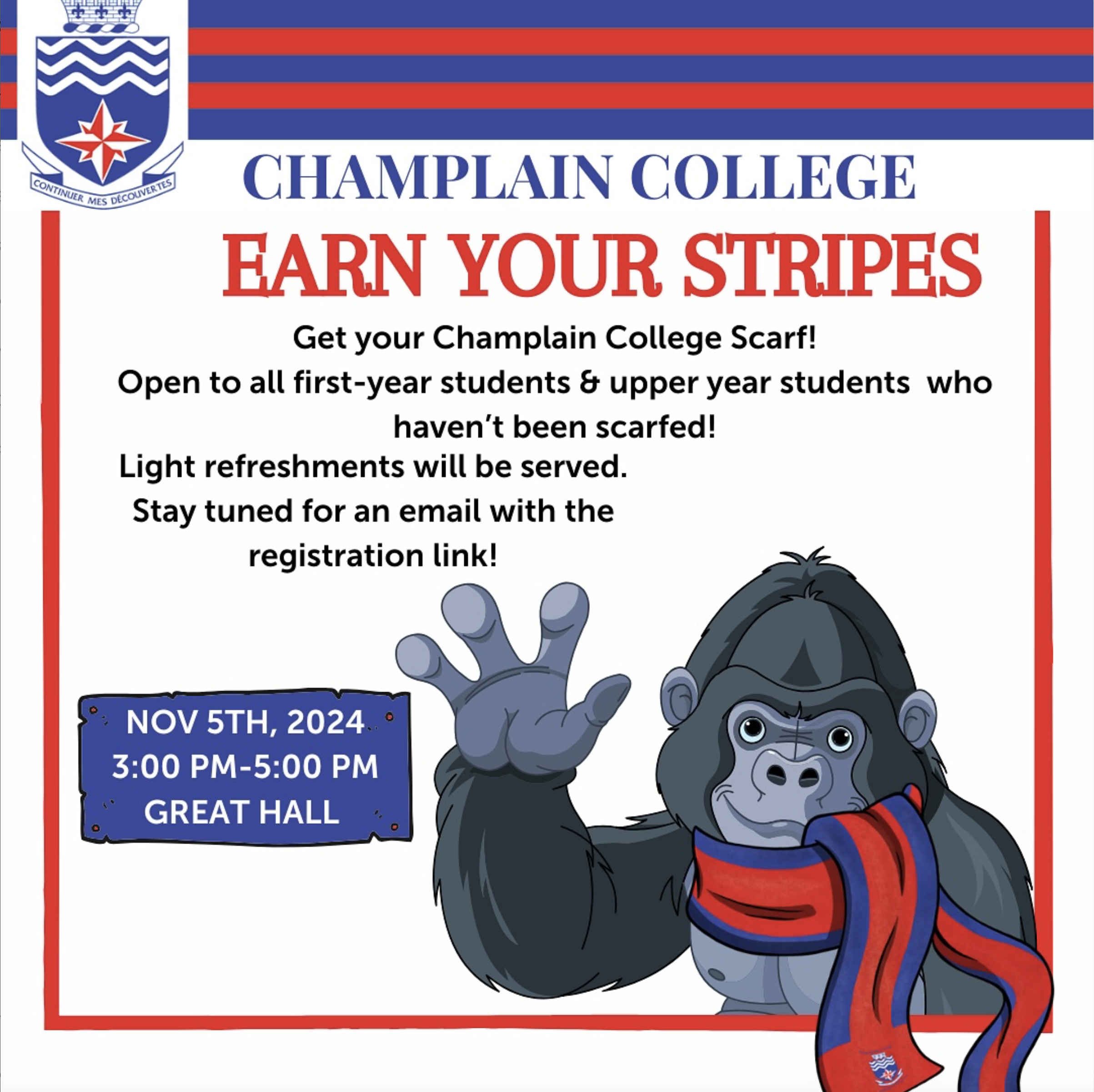 Champlain College Earn Your Stripes