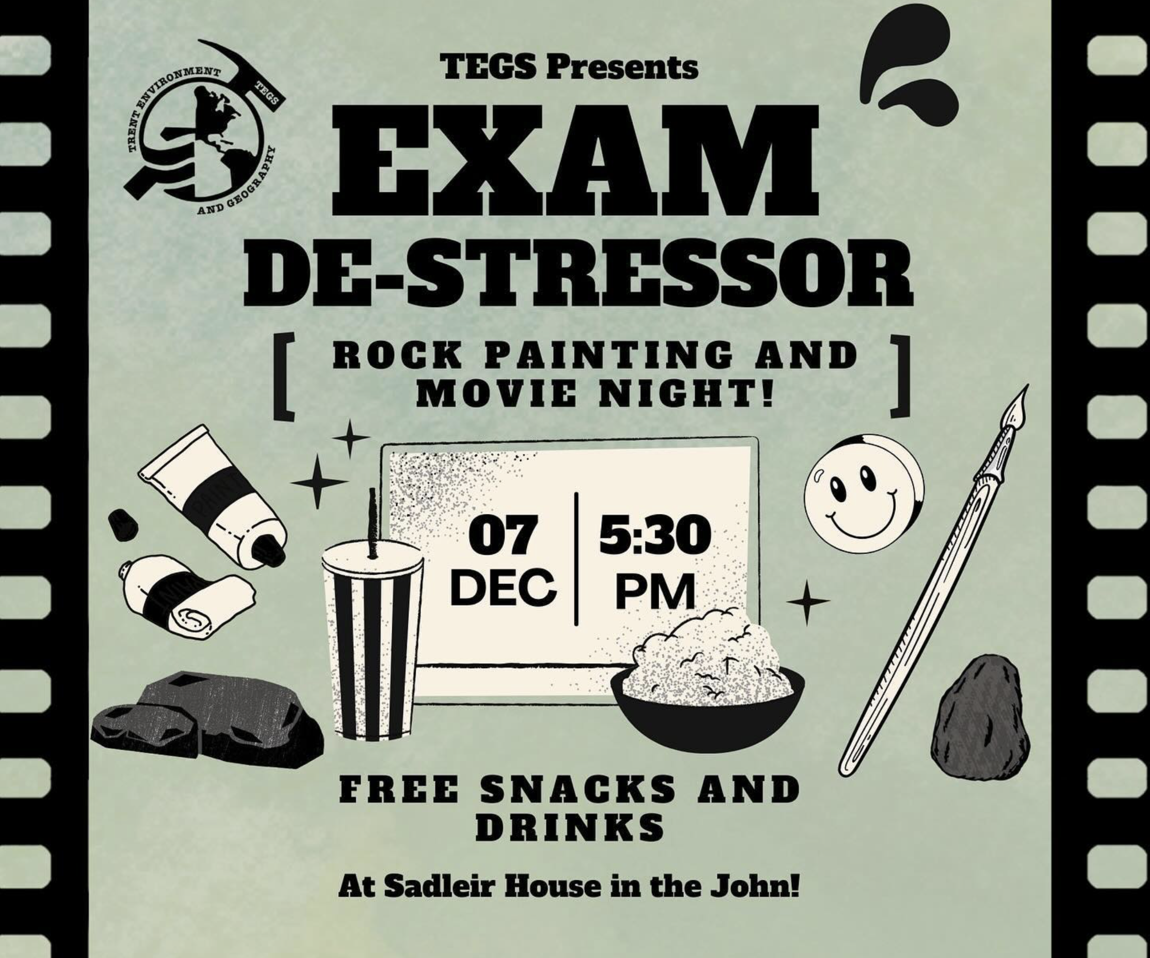 TEGS Rock Painting and Movie Night
