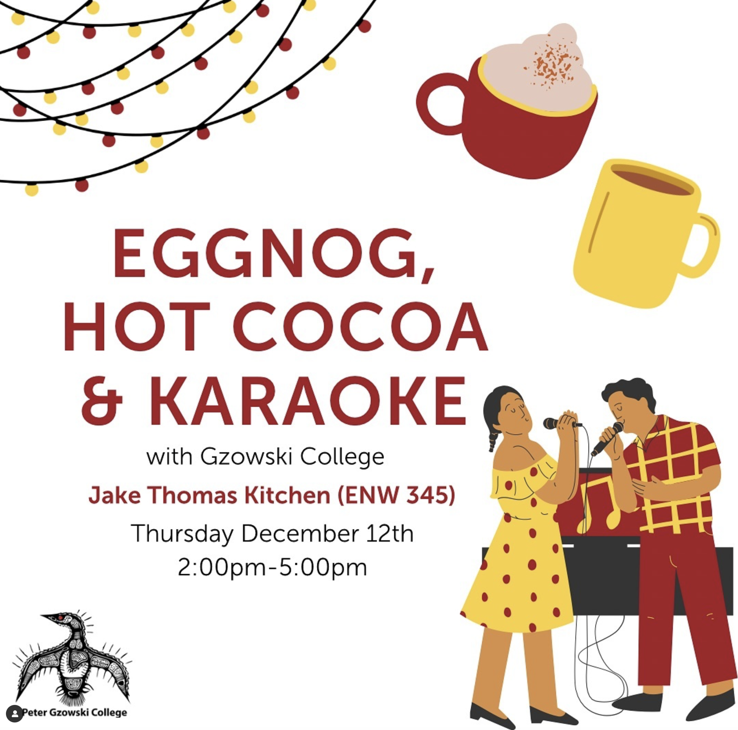 Eggnog, Hot Cocoa &amp; Karaoke