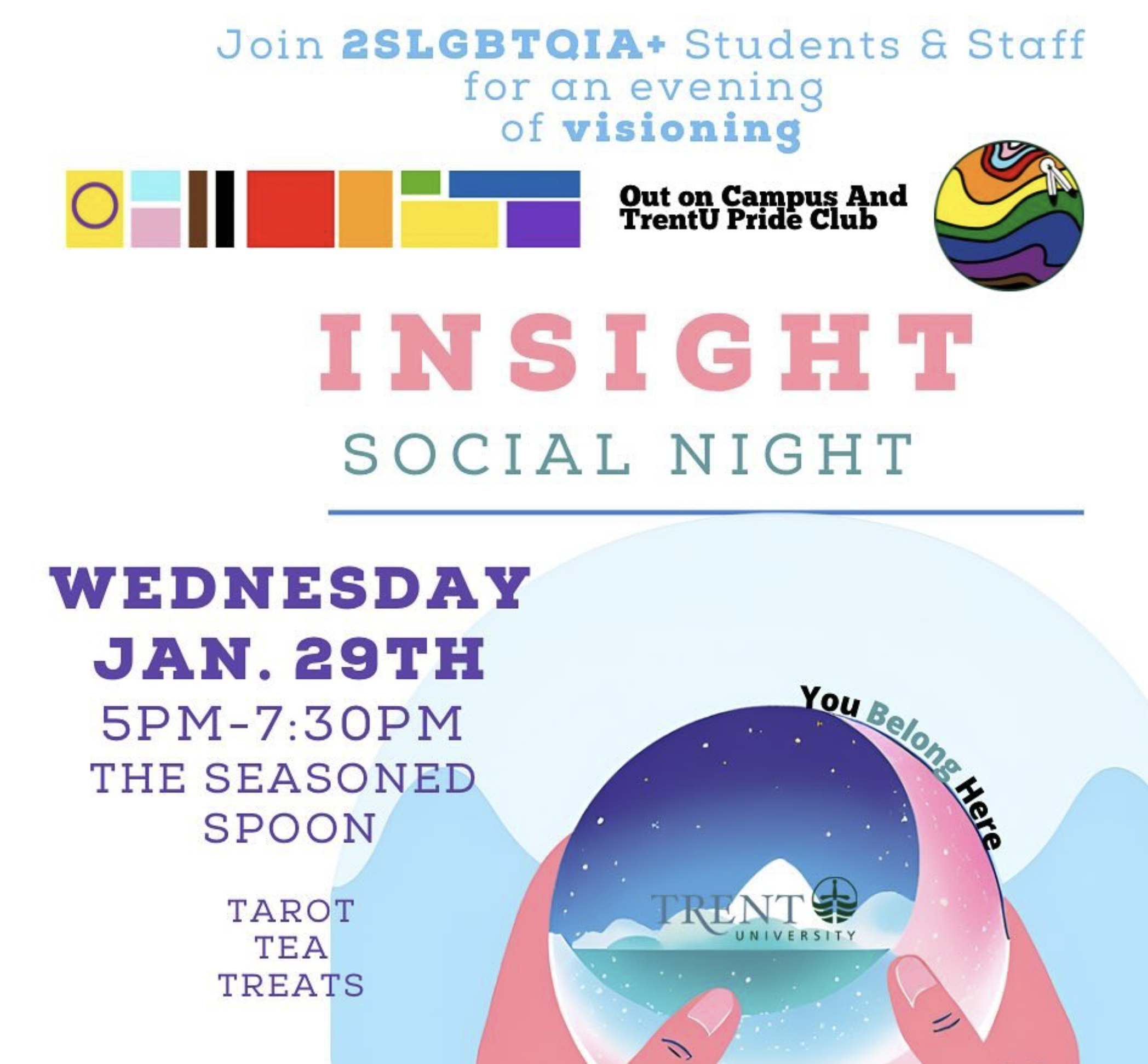 Out of Campus and TrentU Pride Club Insight Social Night