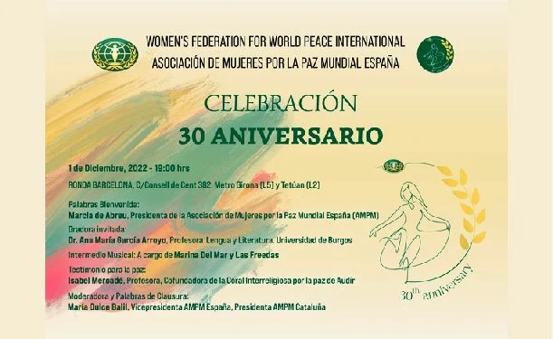 30th Anniversary Celebration of WFWPI in Spain
