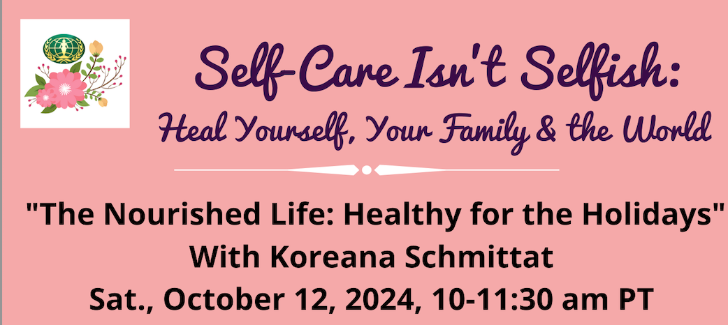 October's Self-Care Isn't Selfish Webinar