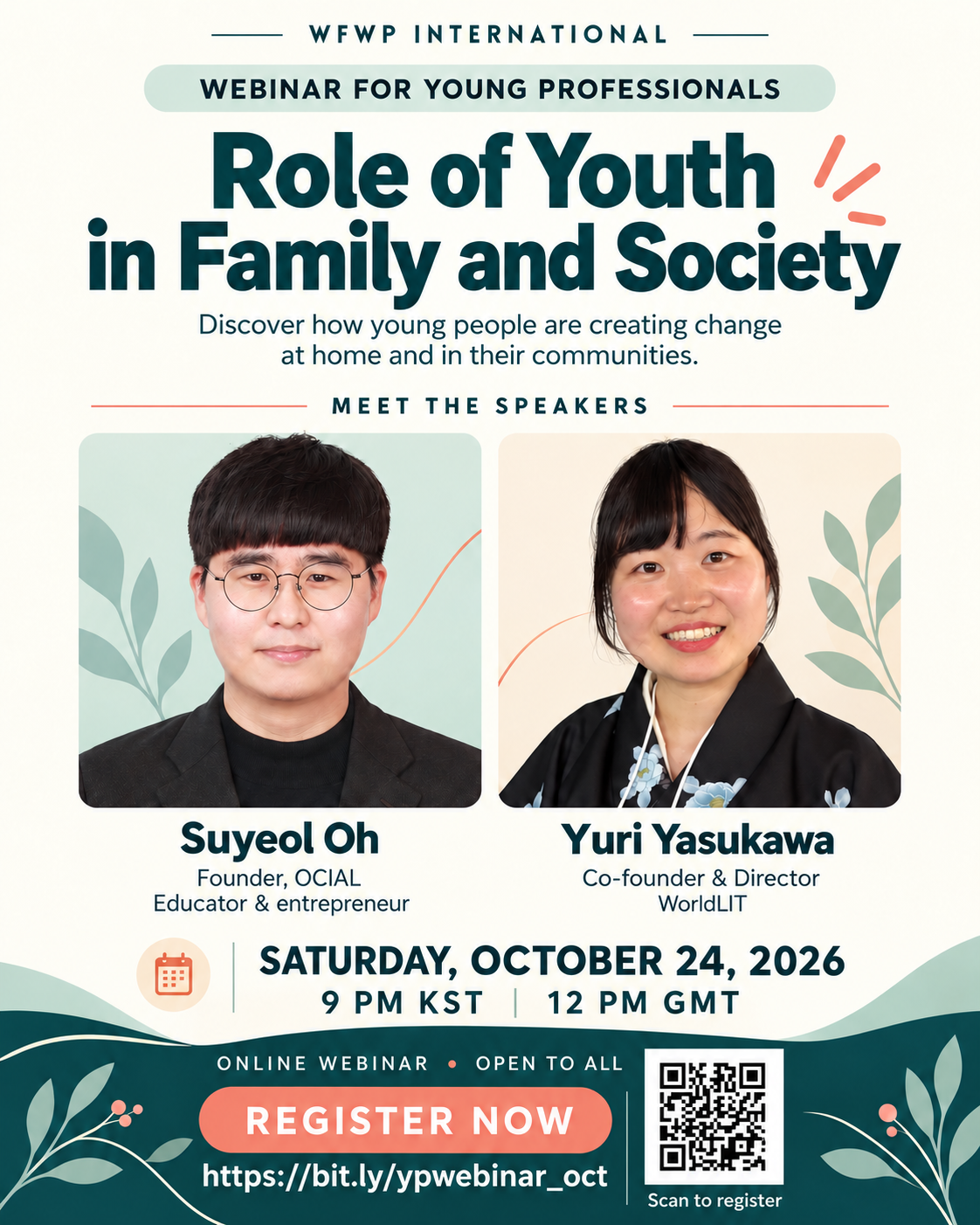 WFWPI Webinar for Young Professionals: Role of Youth in Family and Society