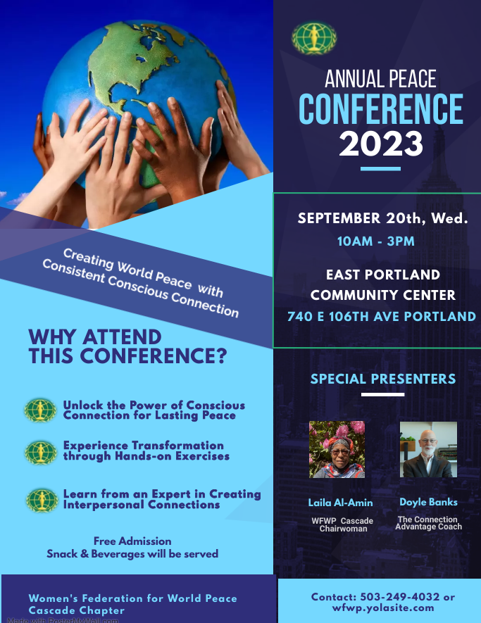 ANNUAL PEACE CONFERENCE 2022 — Women's Federation For World Peace