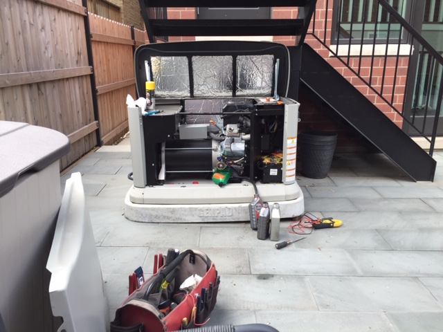 22 kW Generac Back-up Generator for Single Family Home Being Serviced