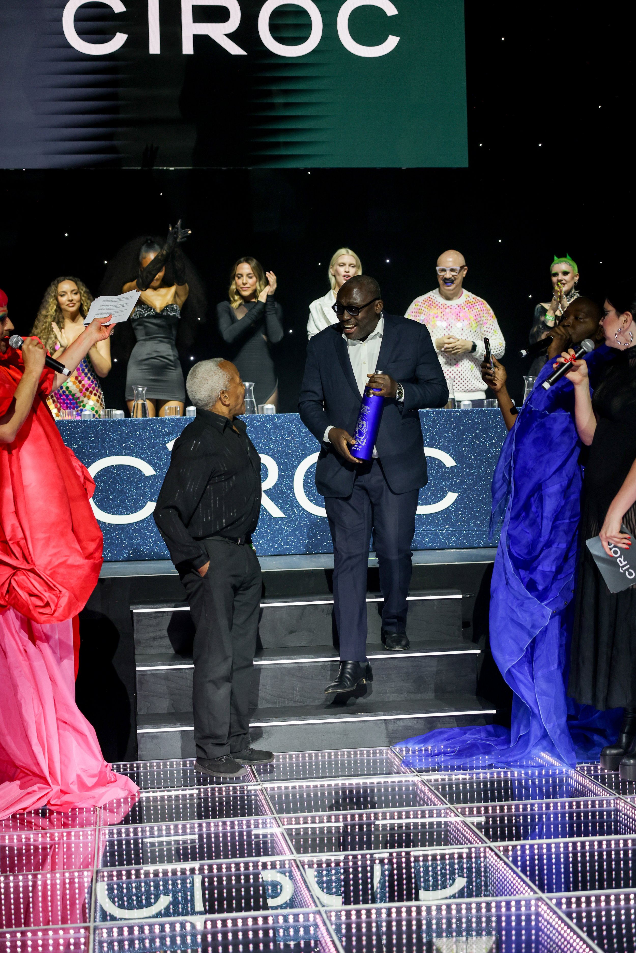  LONDON, ENGLAND - JUNE 30: Ted Brown and Editor-In-Chief of British Vogue Edward Enninful attend the CÎROC Iconic Ball in support of Not A Phase at KOKO on June 30, 2022 in London, England. Today, the first ever CÎROC Iconic Ball brought the house d