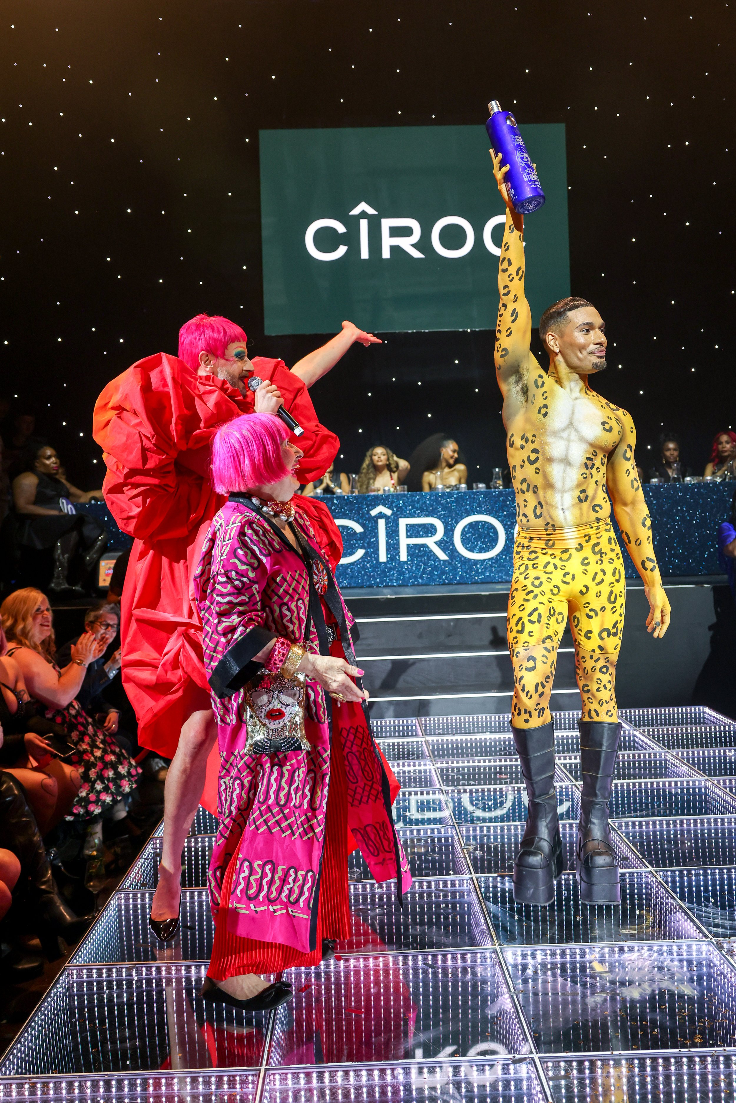  LONDON, ENGLAND - JUNE 30: Dame Zandra Rhodes and Jonny Woo attend the CÎROC Iconic Ball in support of Not A Phase at KOKO on June 30, 2022 in London, England. Today, the first ever CÎROC Iconic Ball brought the house down at legendary KOKO Camden i