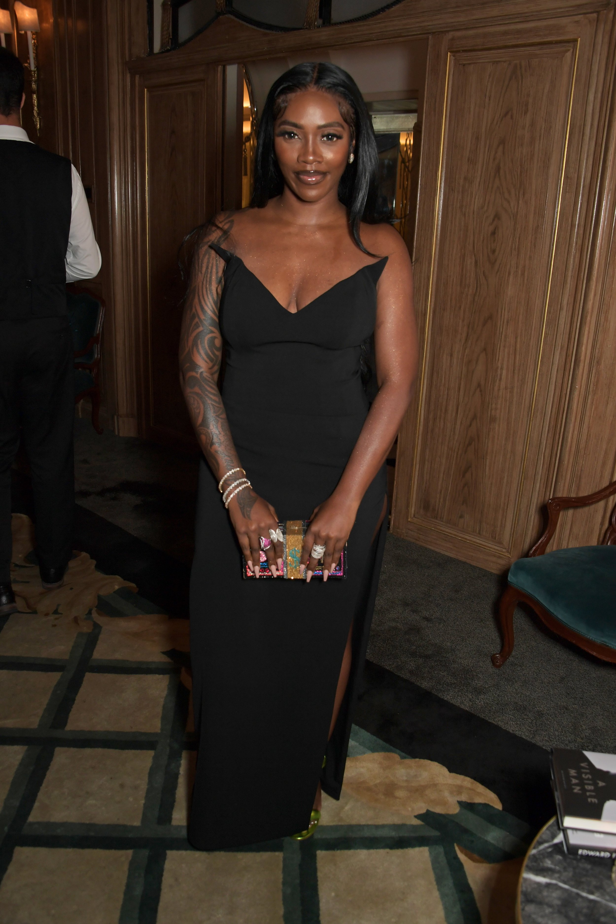  LONDON, ENGLAND - SEPTEMBER 04: Tiwa Savage attends a celebration of Edward Enninful's new memoir "A Visible Man" at Claridge's Hotel on September 4, 2022 in London, England. (Photo by David M. Benett/Dave Benett/Getty Images) 