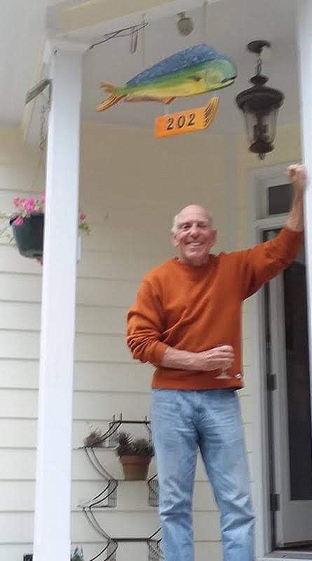 Now THAT’S a good looking fish! The photo is a blurry but the smile on his face says it all.