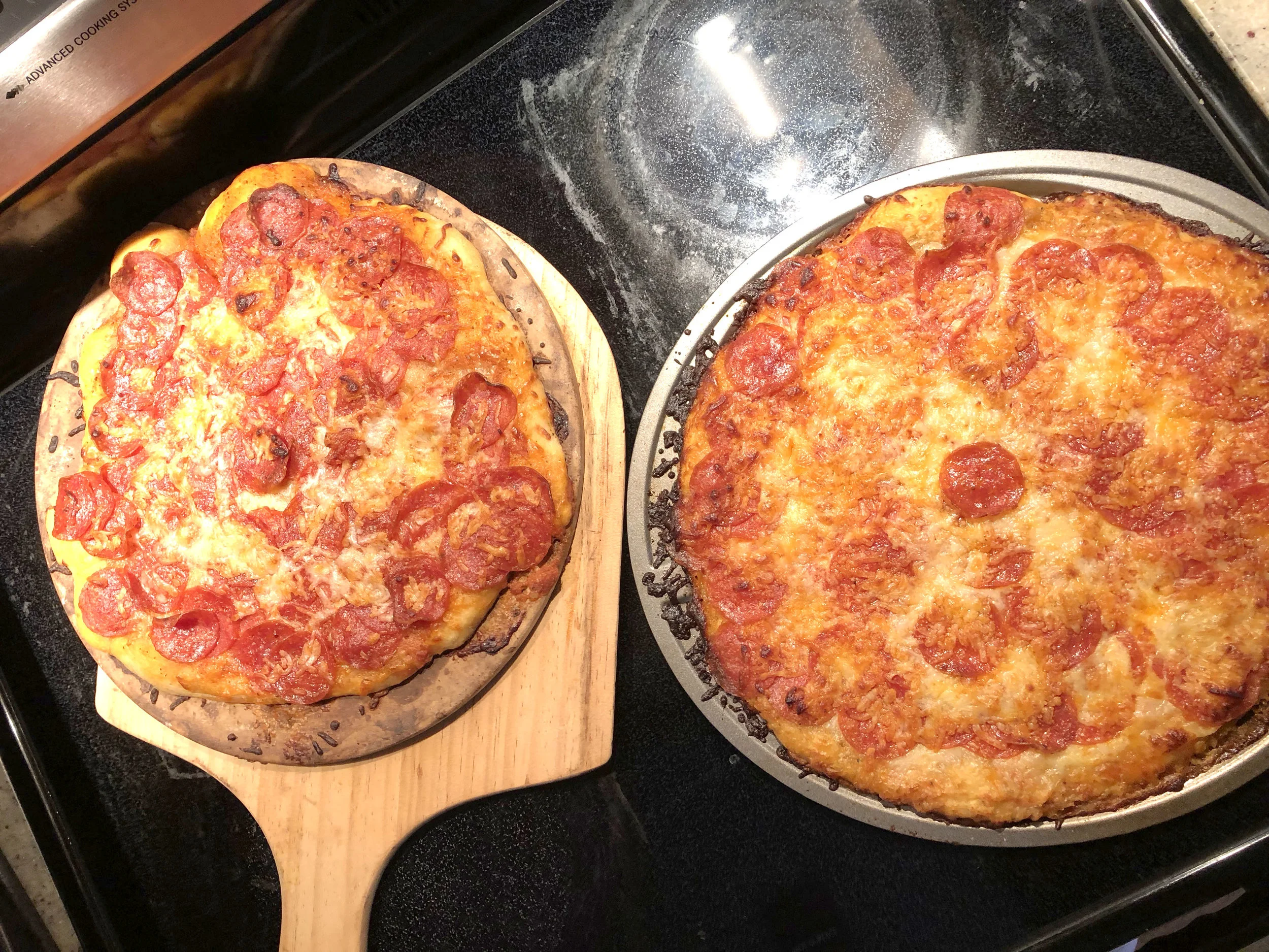 Finished Pizza. It might not be pretty, but the kids will LOVE it!