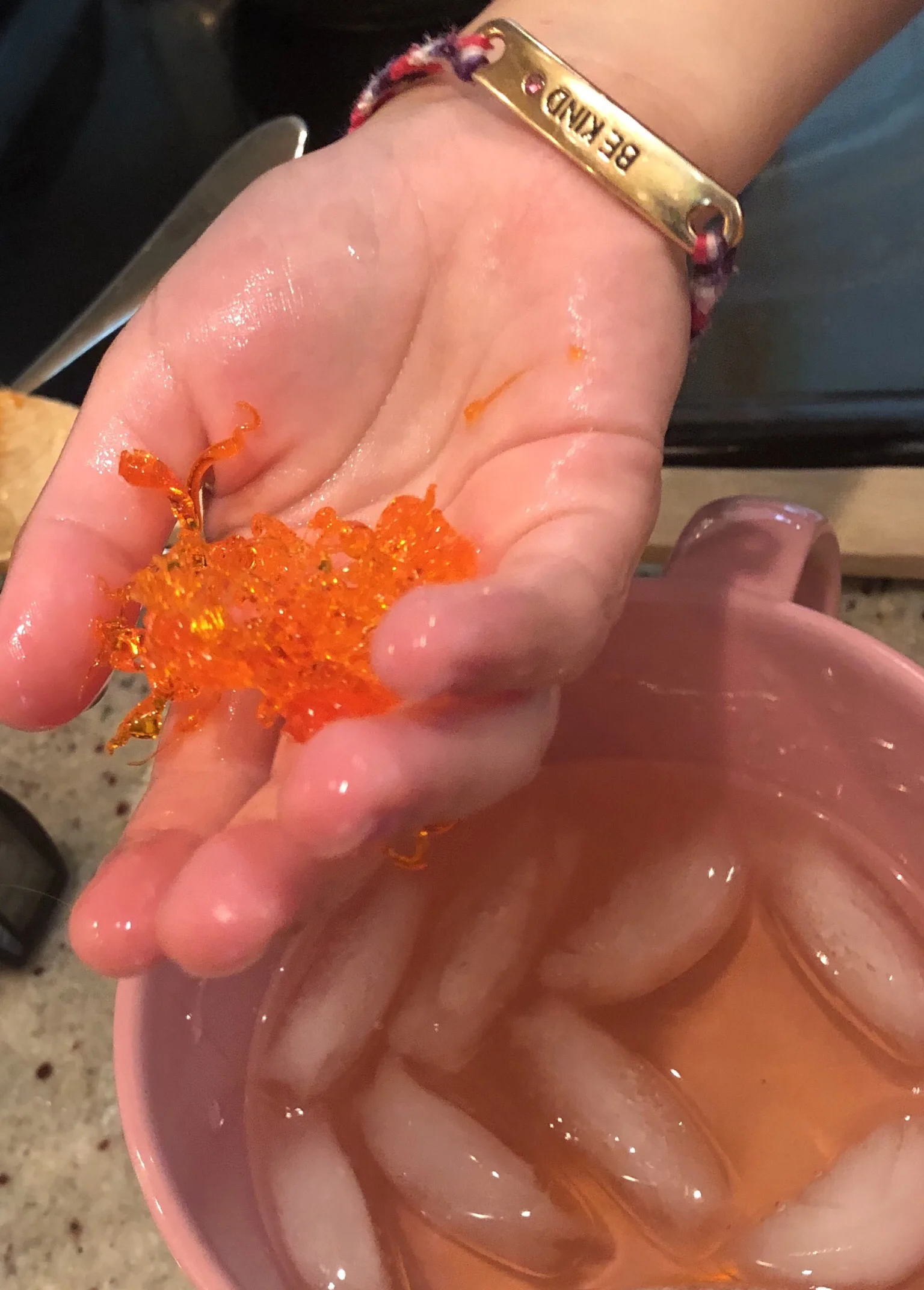 It is ready to be removed from heat when this starts happening.