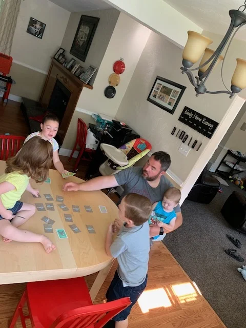 As I was getting ready to make these cookies, I hollered and asked who wanted to help me. I got a resounding “Not me!” When Dad is home, mom is chopped liver. They’d much rather play card games or be outside with Dad.