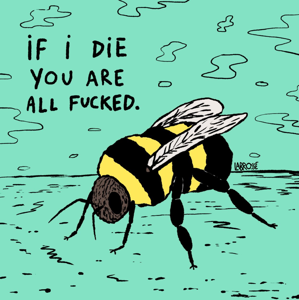 Ricky, the bee with a messiah complex.