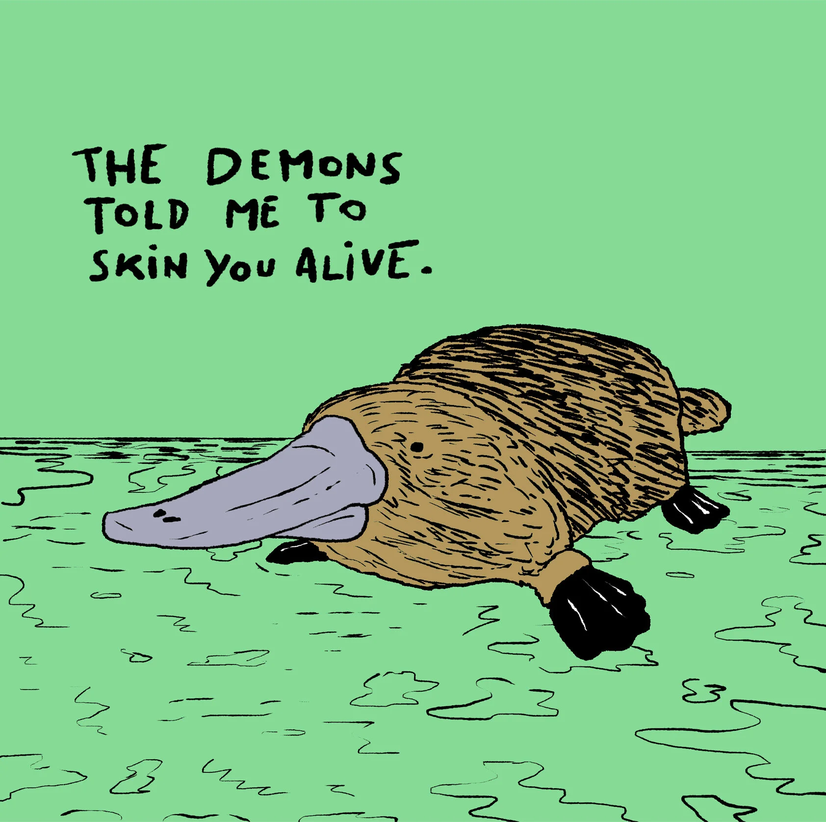 Maggy, the delusional platypus