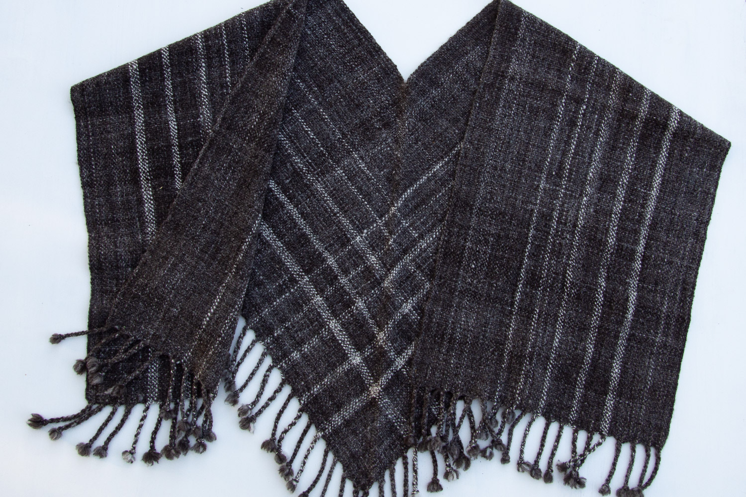 Handspun V-shawl