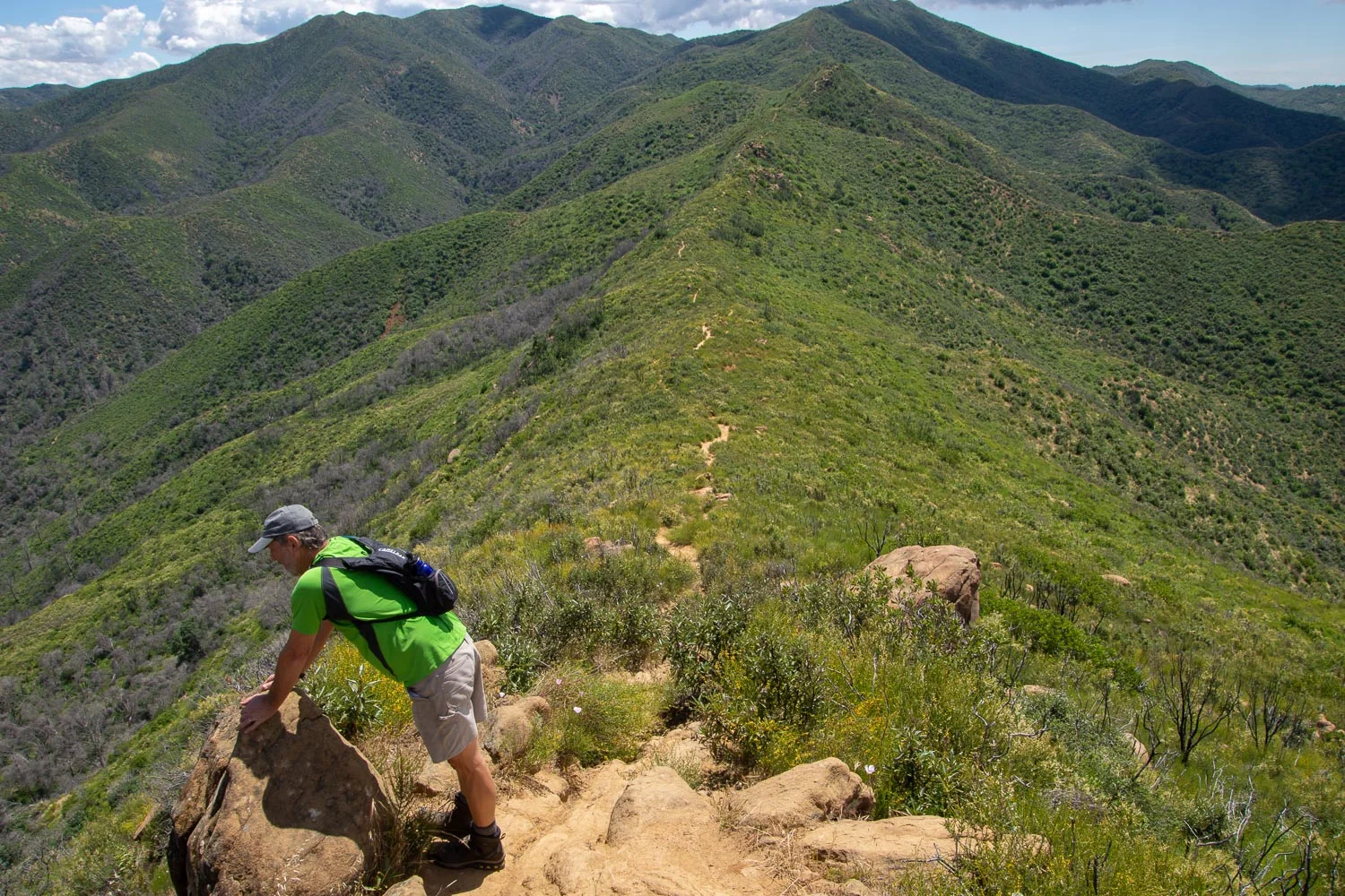 Ridge line trail at Stebbins Cold Canyon
