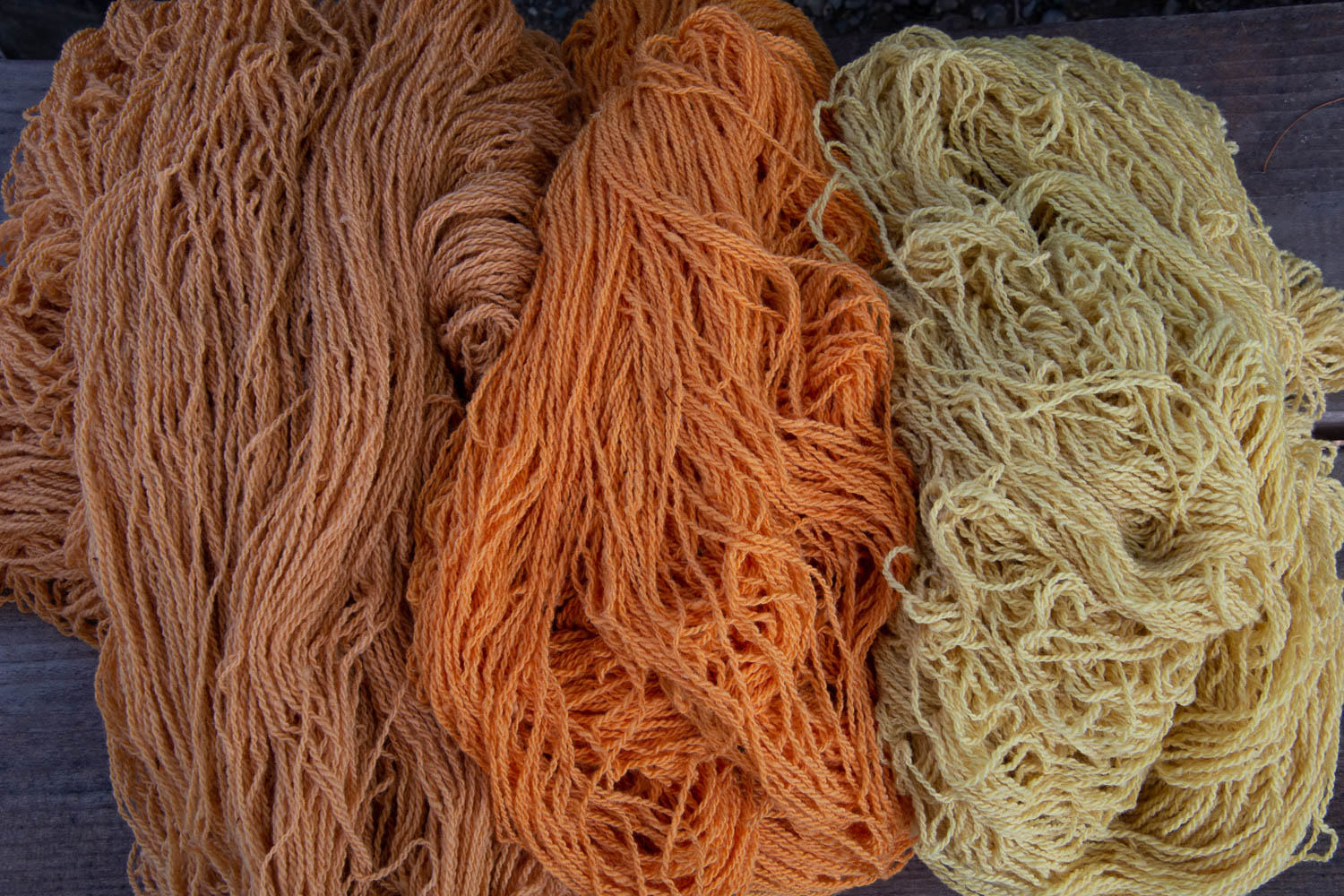 naturally dyed yarn