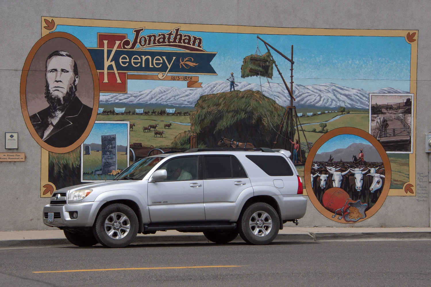 Oregon Trail Mural in Keeney Oregon