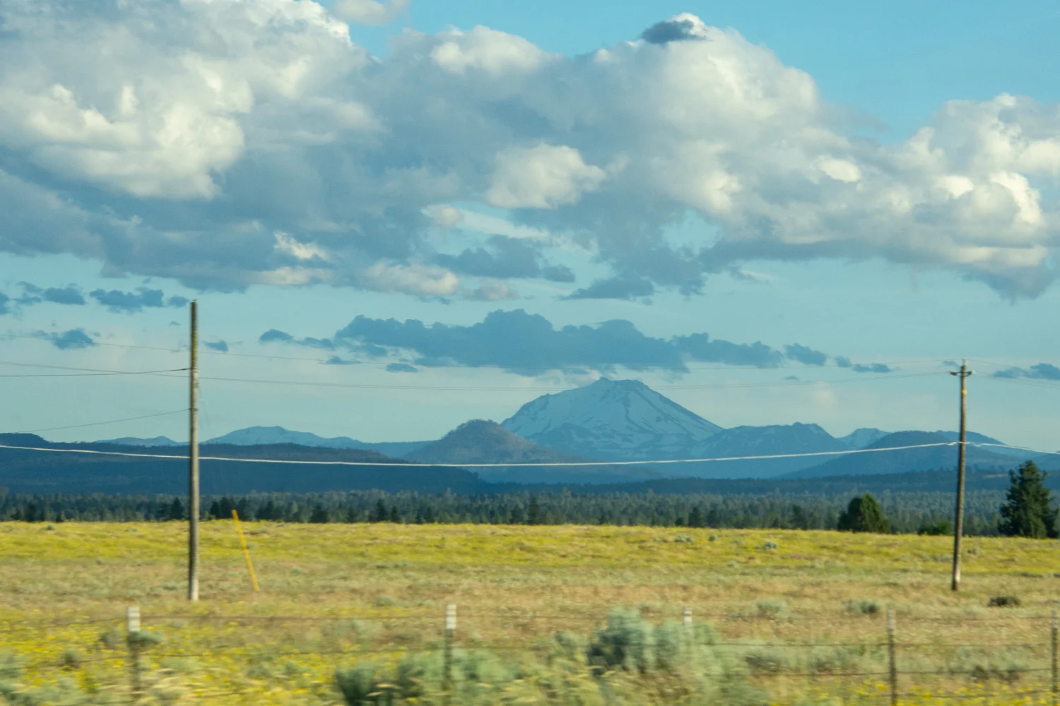 Mt. Lassen from the road.