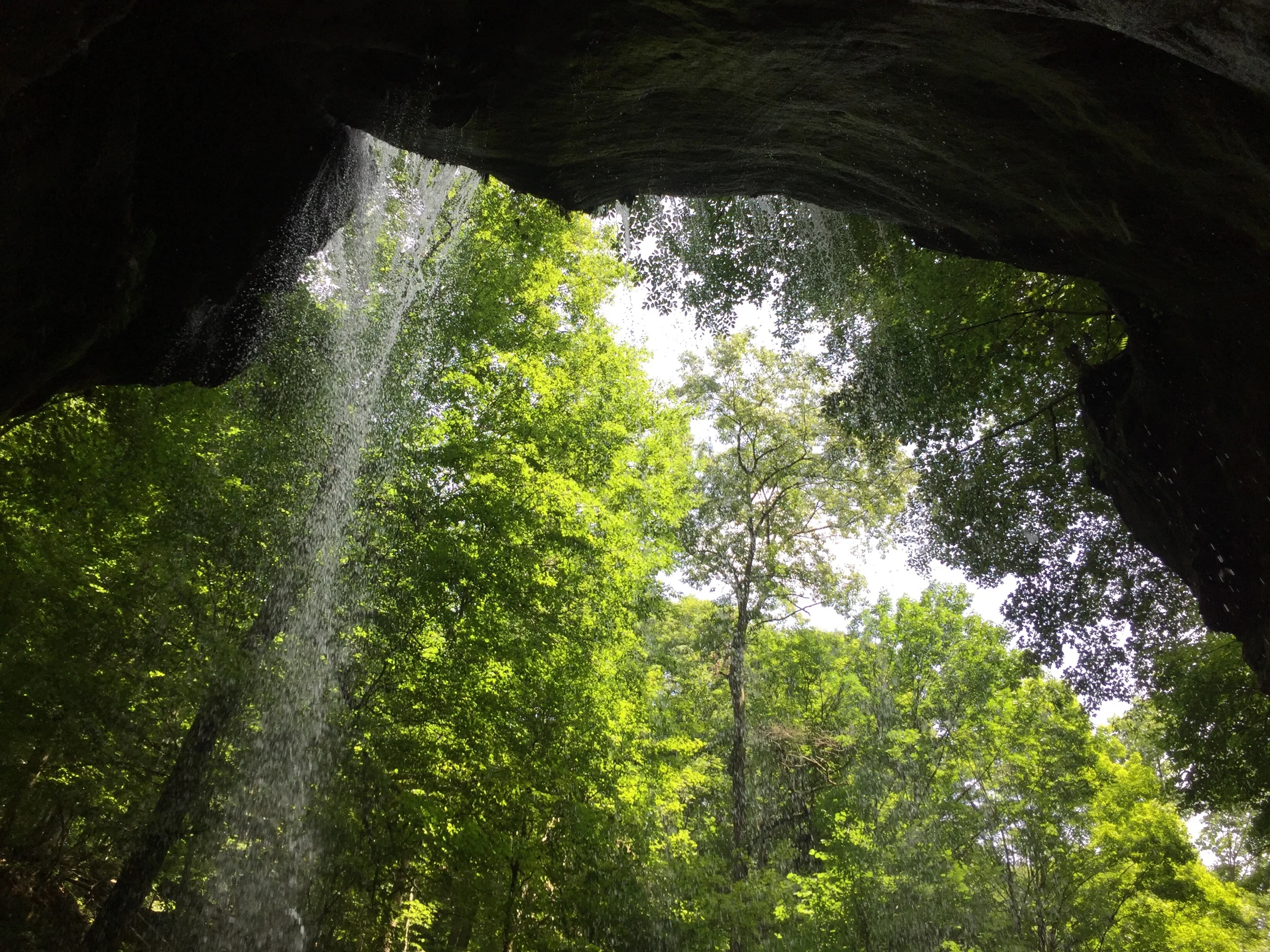 Big lyons waterfall in mohican state park