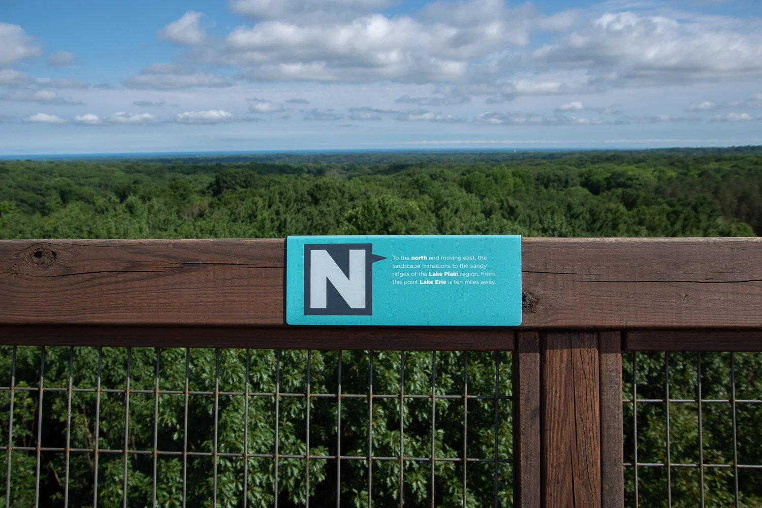 View from Emergent tower in Holden Arboretum, Ohio.