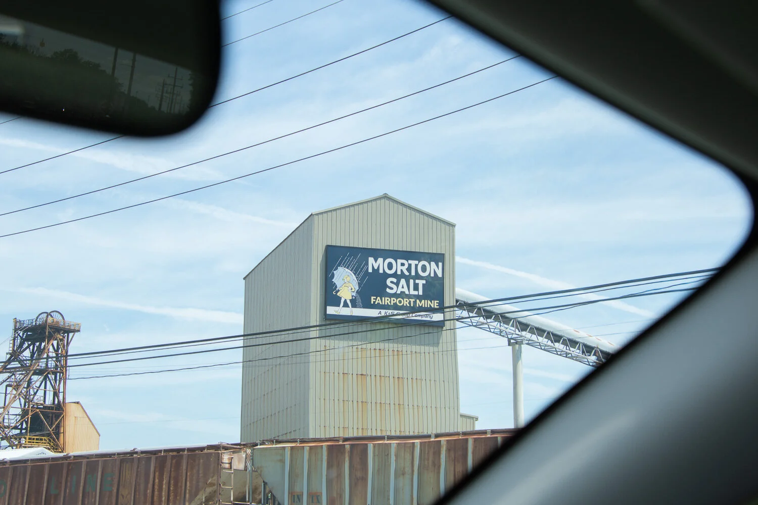 Morton salt factory at Lake Erie.