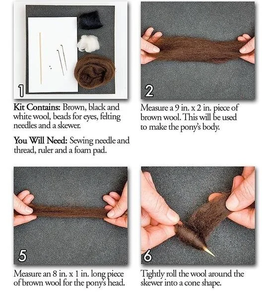 Pony needle felting kit