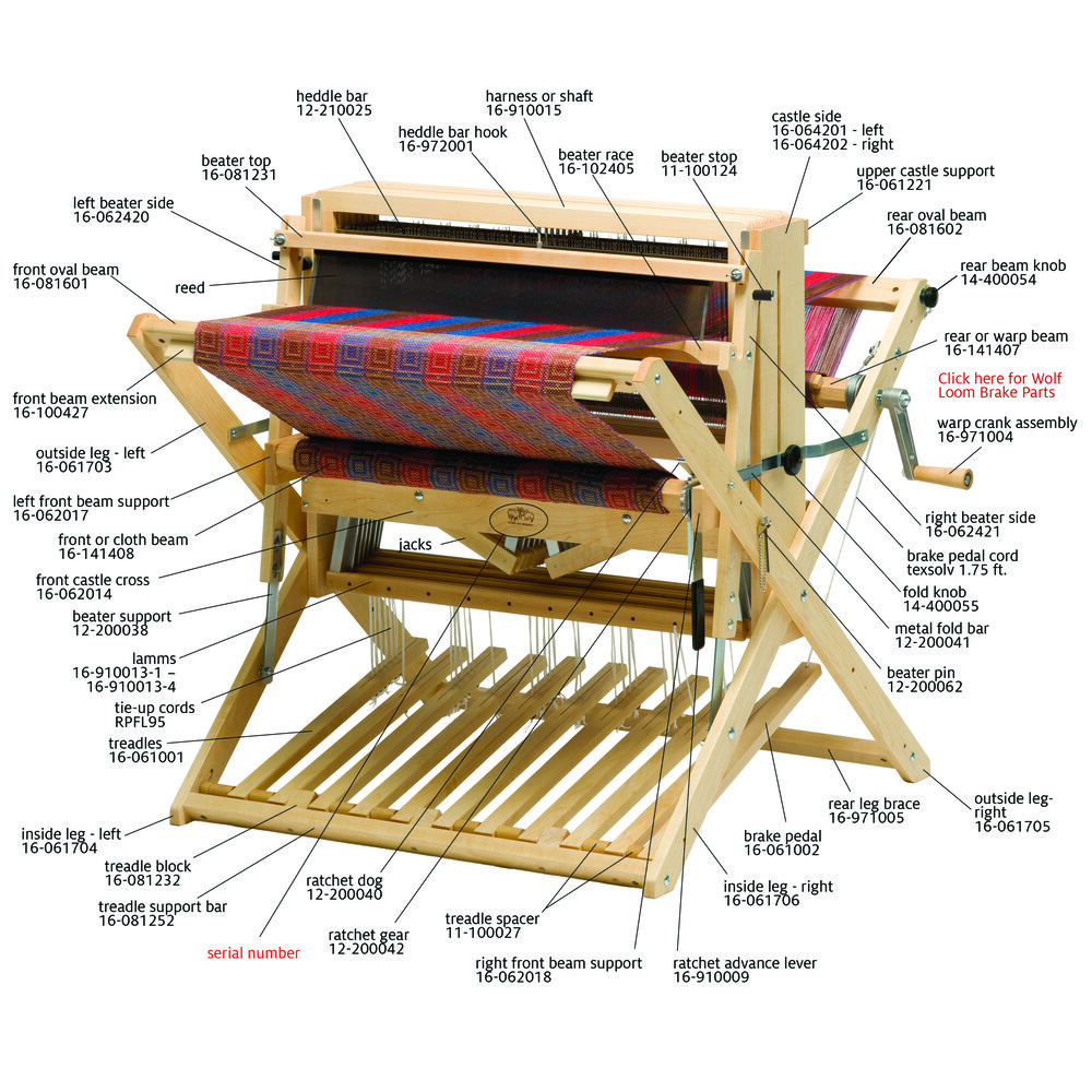 26 schacht baby wolf floor loom — Weaver House