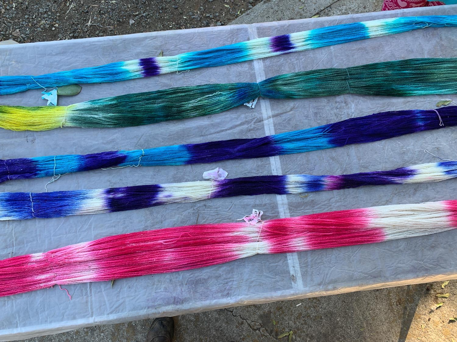 Painted warps