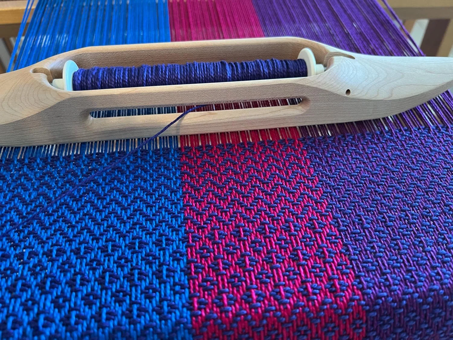 Weaving project on class loom