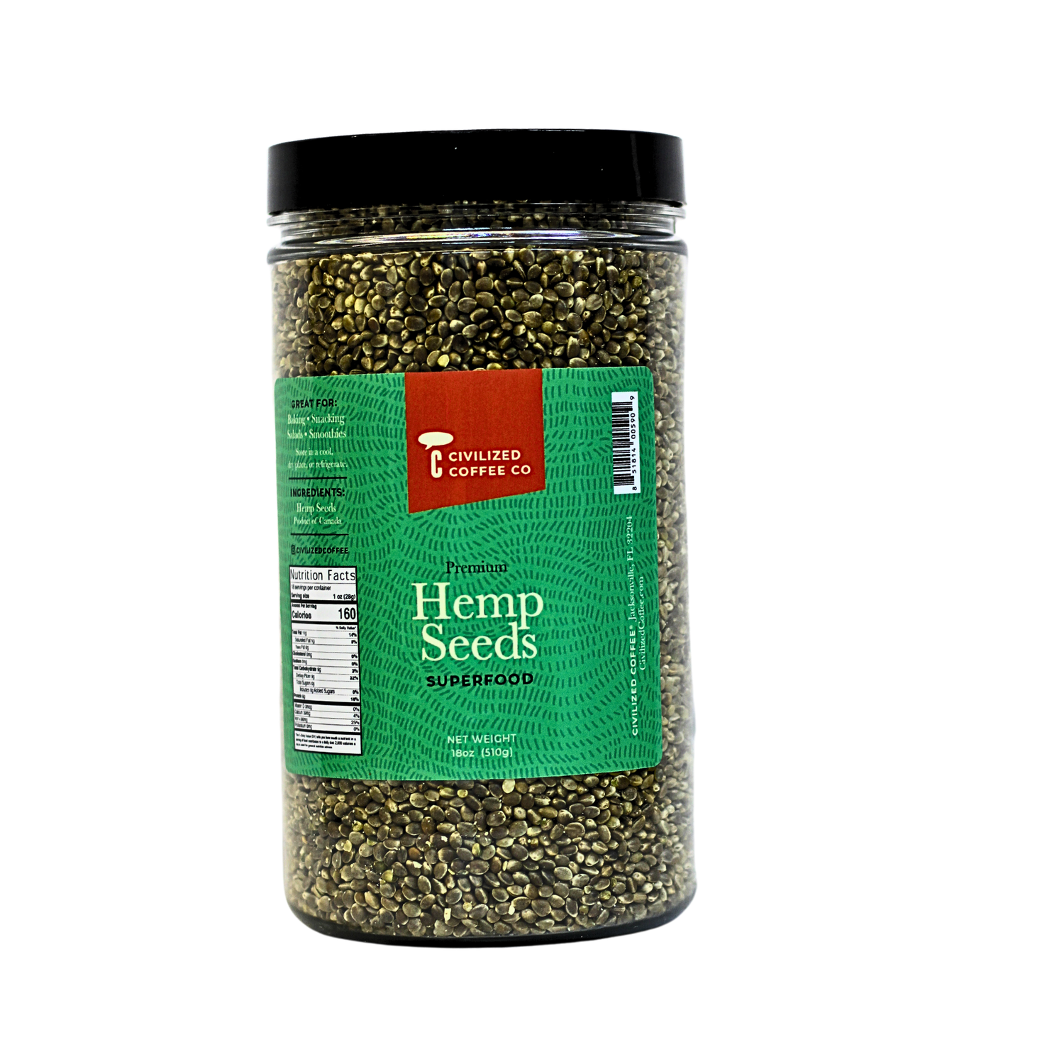 Hemp Seeds peeled · Organic · Vegan · Gluten Free - 90g