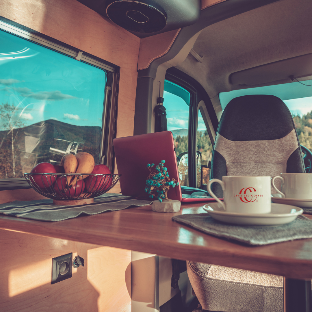 Enjoying Cold Brew on the road - On any road