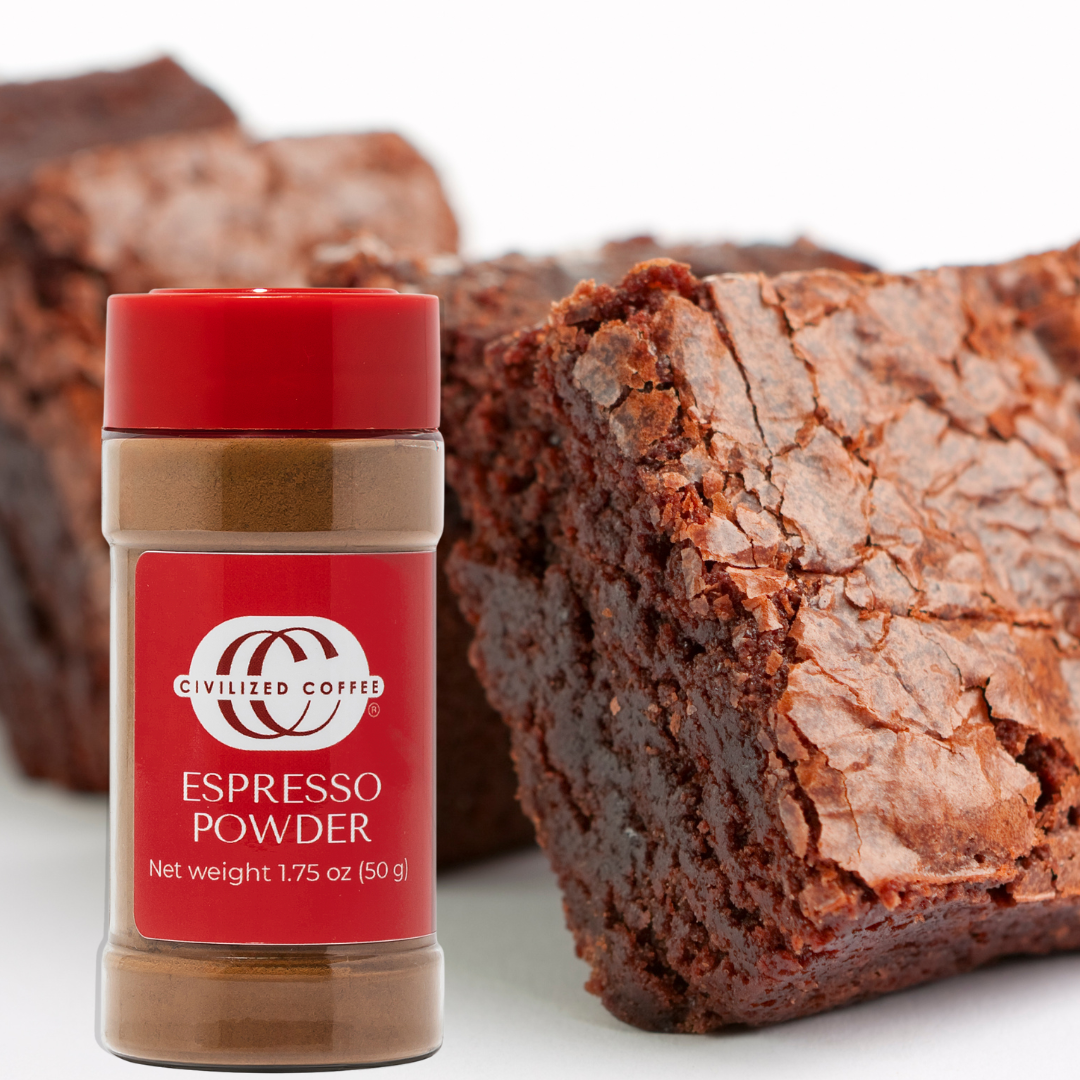 Decadent Chocolate Brownies enhanced with Espresso powder