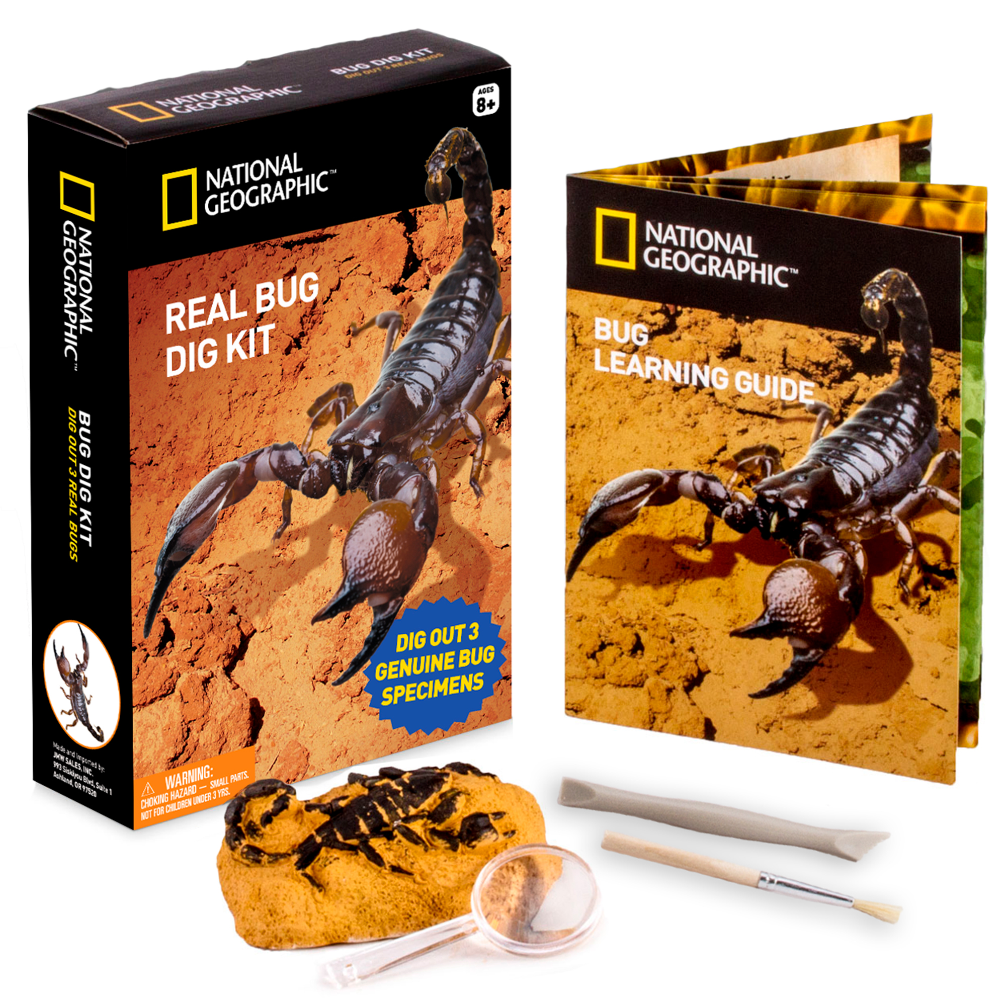 National Geographic Real Bug Dig Kit STEM Educational Activity for Kids 