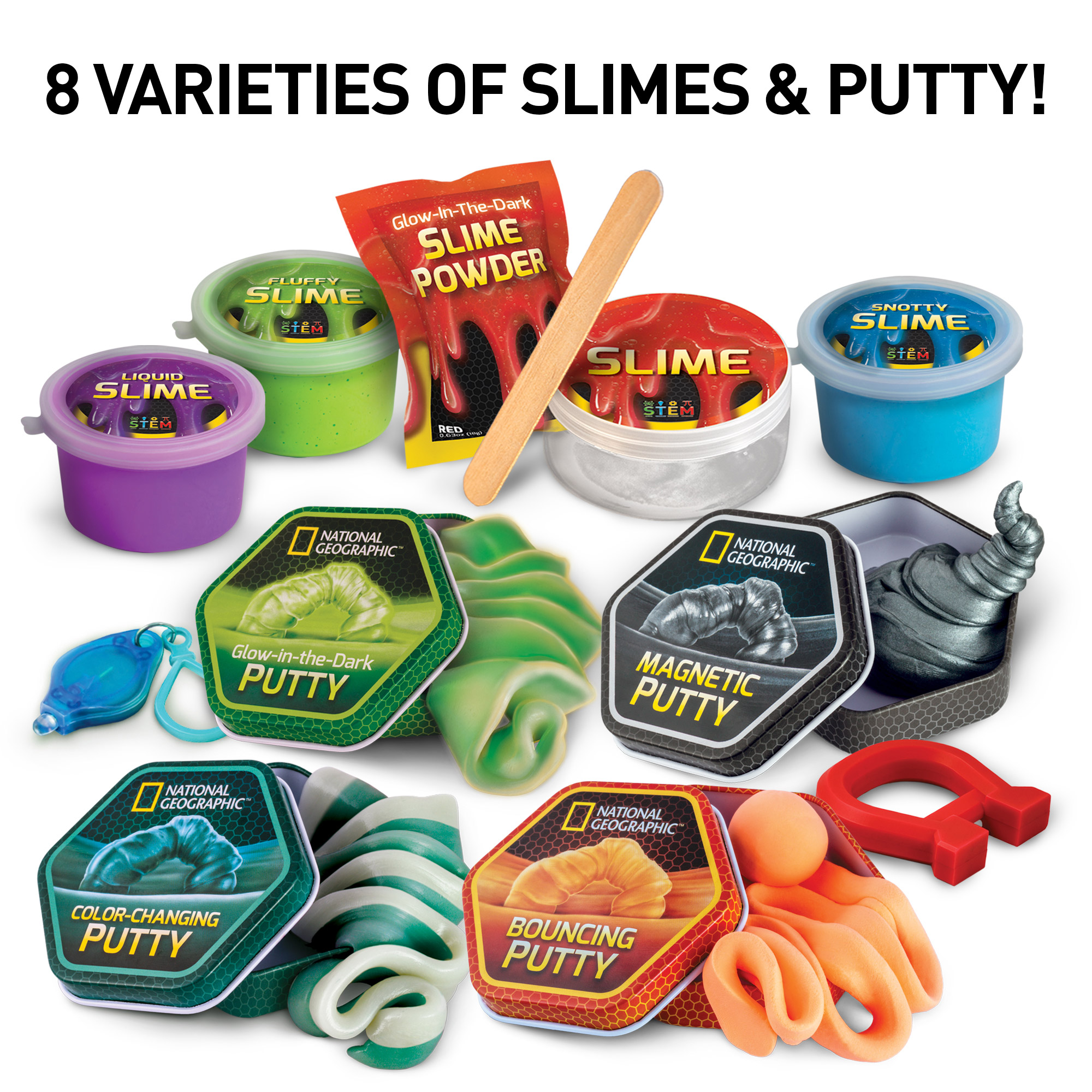 National Geographic NGMEGASPL Mega Slime Kit and Putty Lab for sale online 