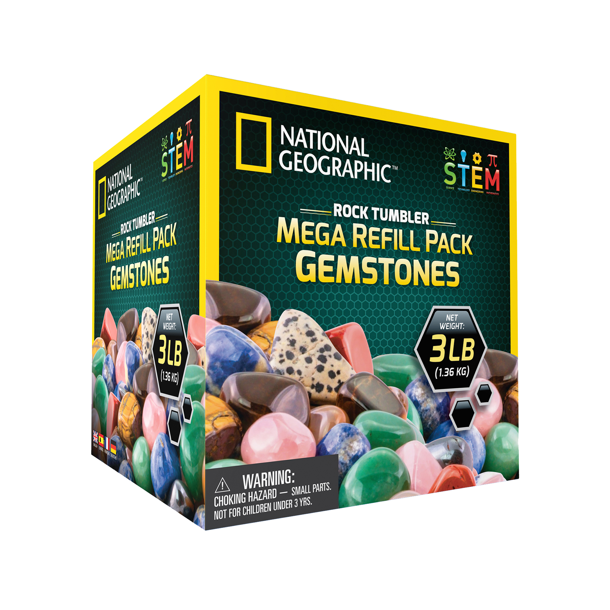 NATIONAL Geographic Rough Gemstone Ricarica Kit Per TUMBLER ROCK 