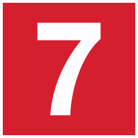 Red number 7 Icon