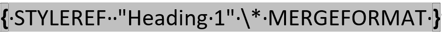 Style Reference example in Microsoft Word