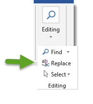 Editing Button-Replace Option