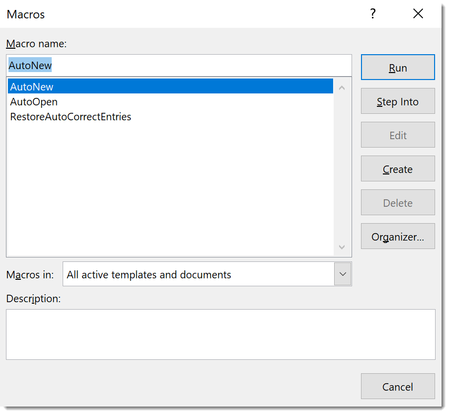 microsoft word adding macros the normal template work ms word create template
